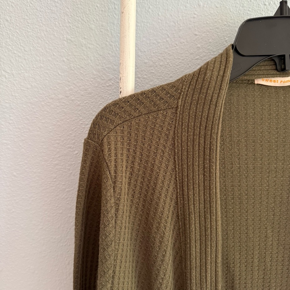 Sweet Romeo Waffle Cardigan - Picture 2 of 5
